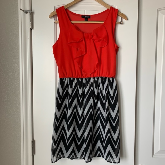 Red & Black Dress by A. Byer - Picture 1 of 4